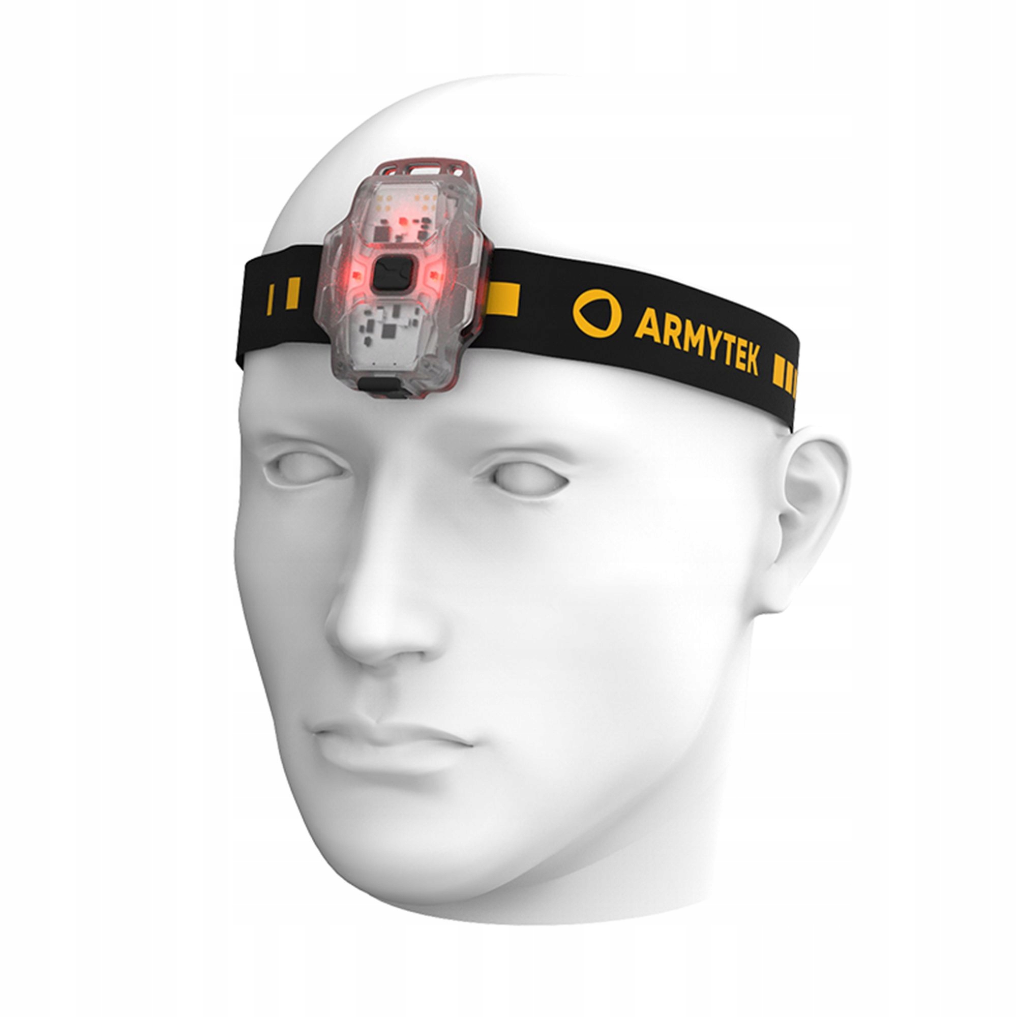 ARMYTEK LATARKA CZOŁOWA CRYSTAL RED 150lm USB LED Model F07001R