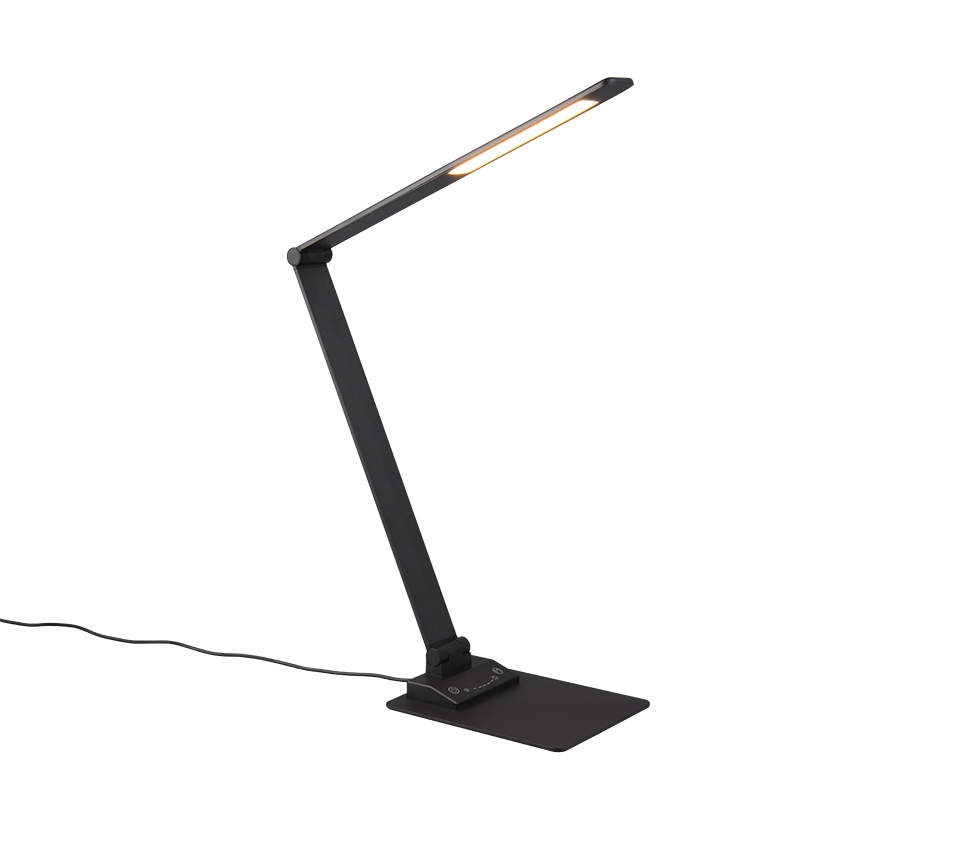 Stolová Led lampa čierna, moderná, nastaviteľná, variabilná farba Trio