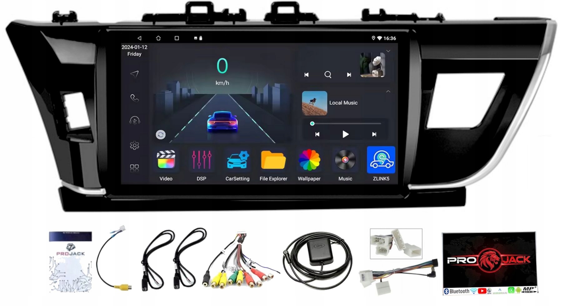Gps Navigace Pro Android Toyota Auris Corolla 2014-2018 Carplay 4/64GB