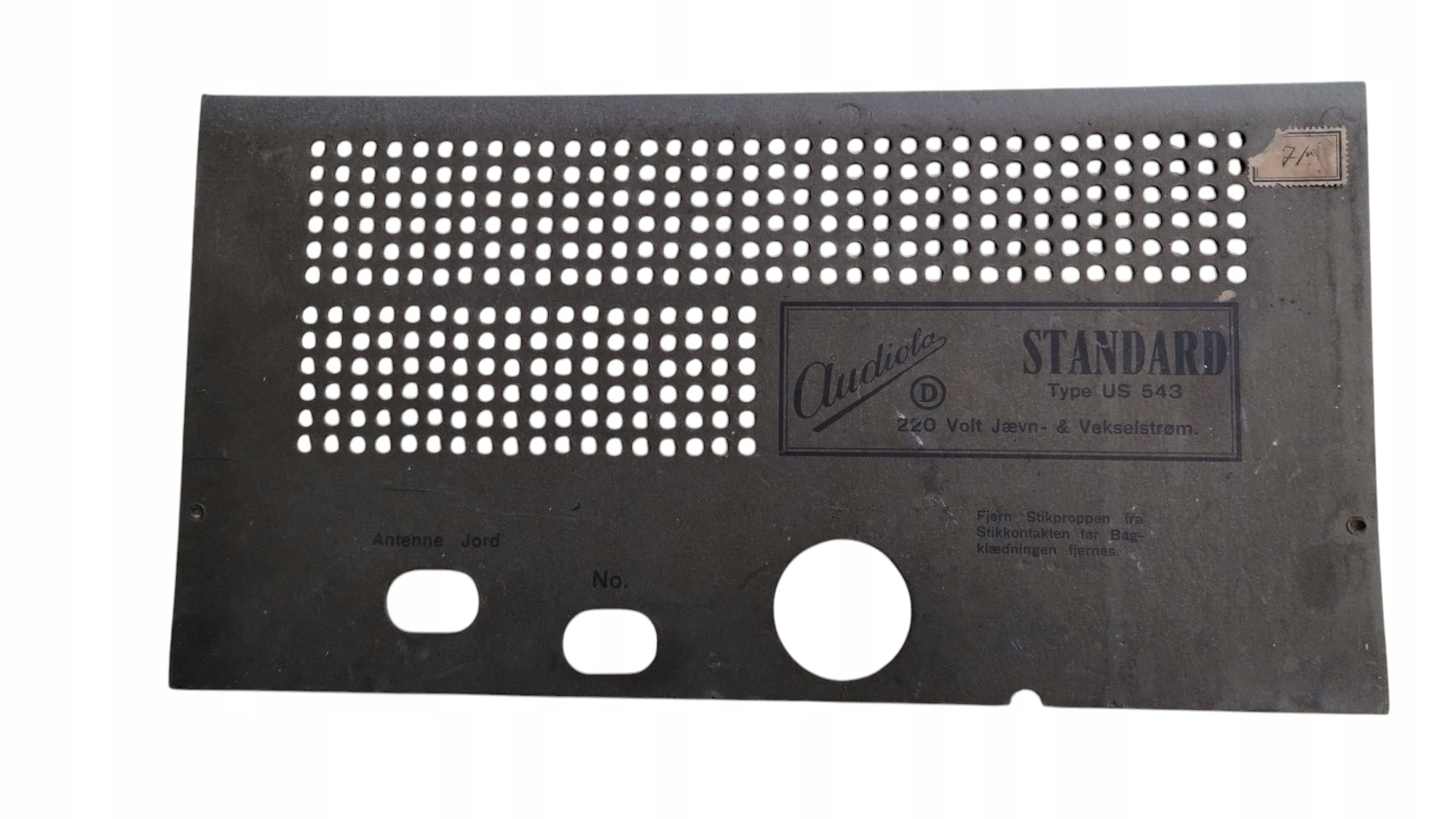 Задняя стенка для радио AUDIOLA Standard US 543