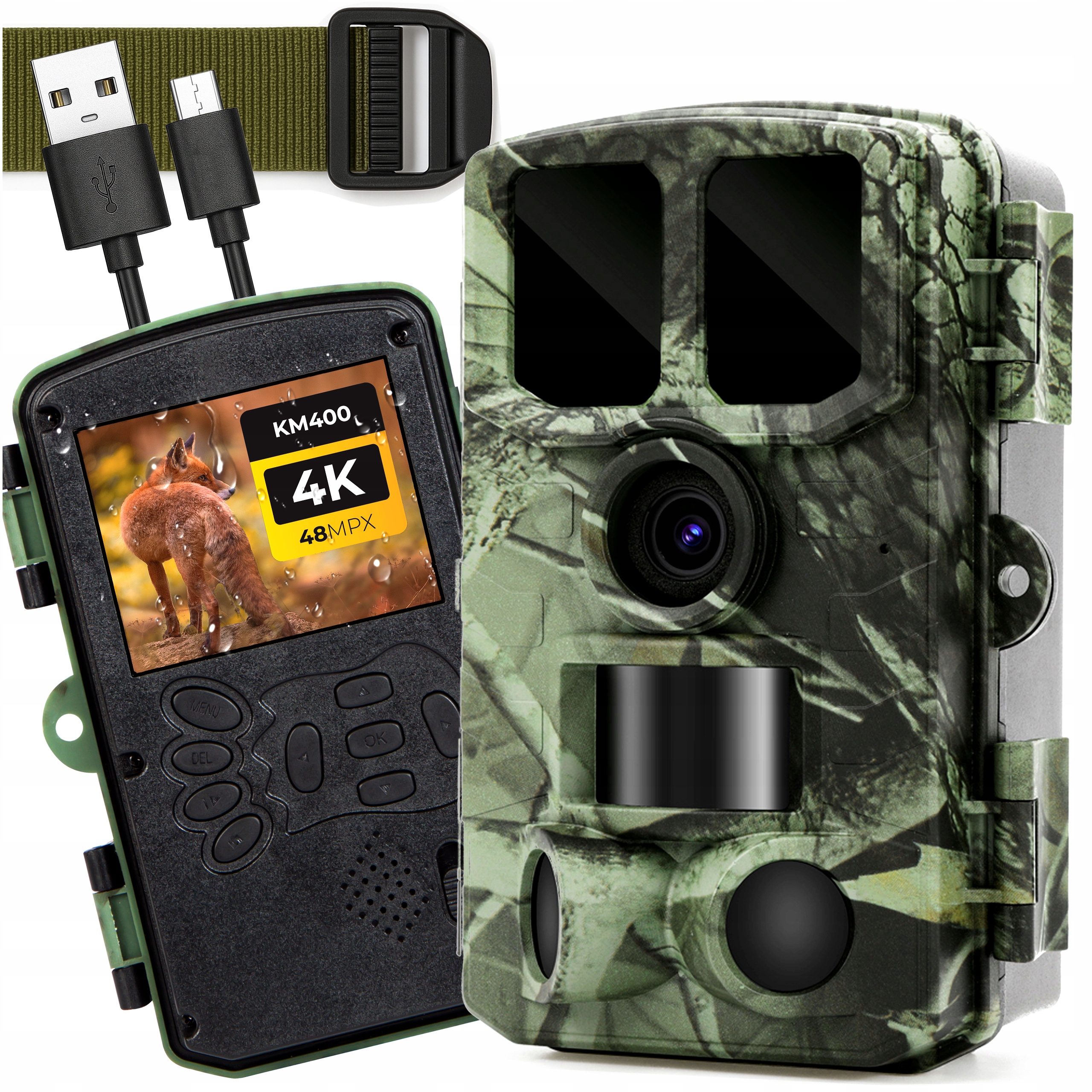 Digitálna Fotopasca Lesná Poľovnícka Kamera Vodotesná Ir 4K 48MPX 940NM