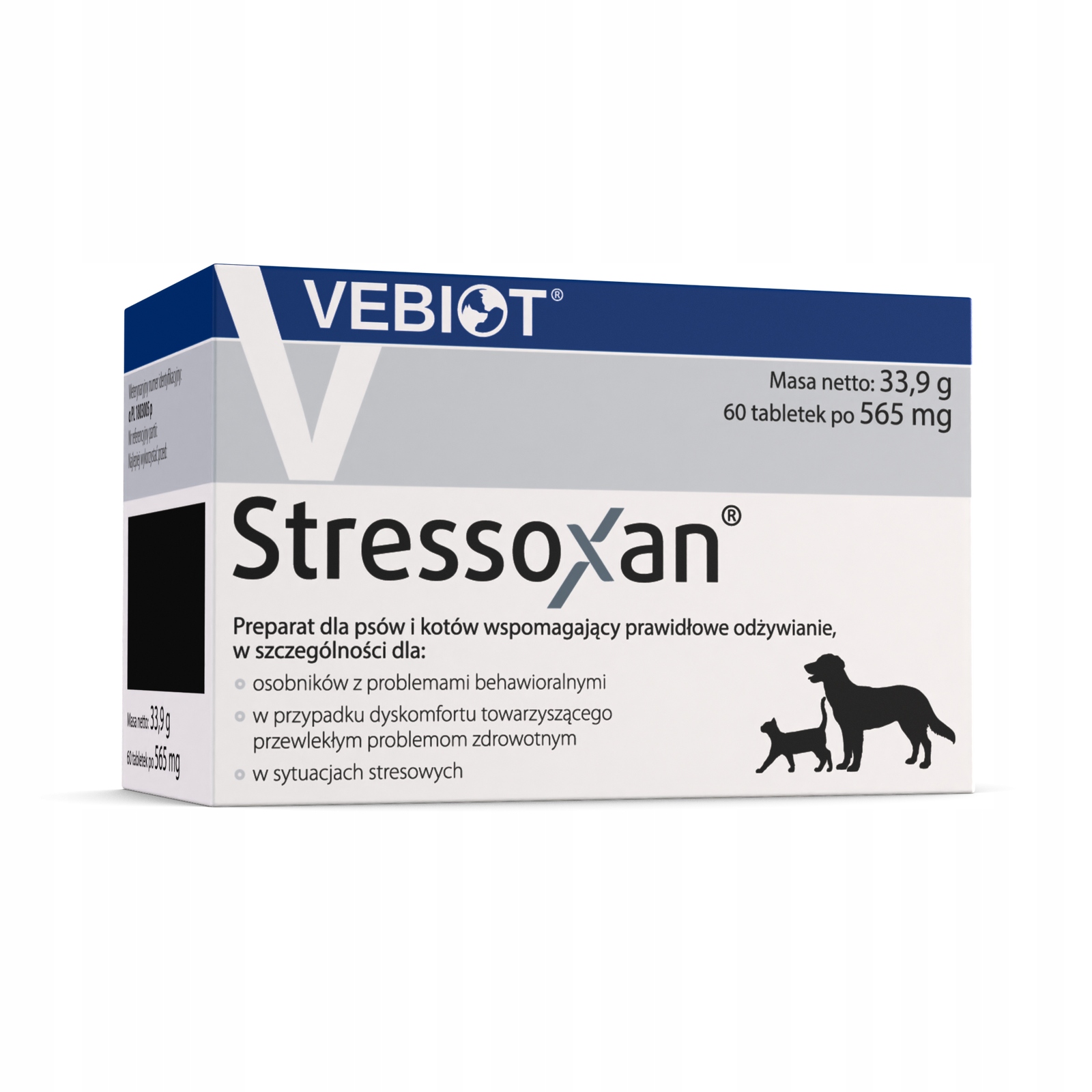 Levně Vebiot Stressoxan doplněk stravy pro psa 60 tablet