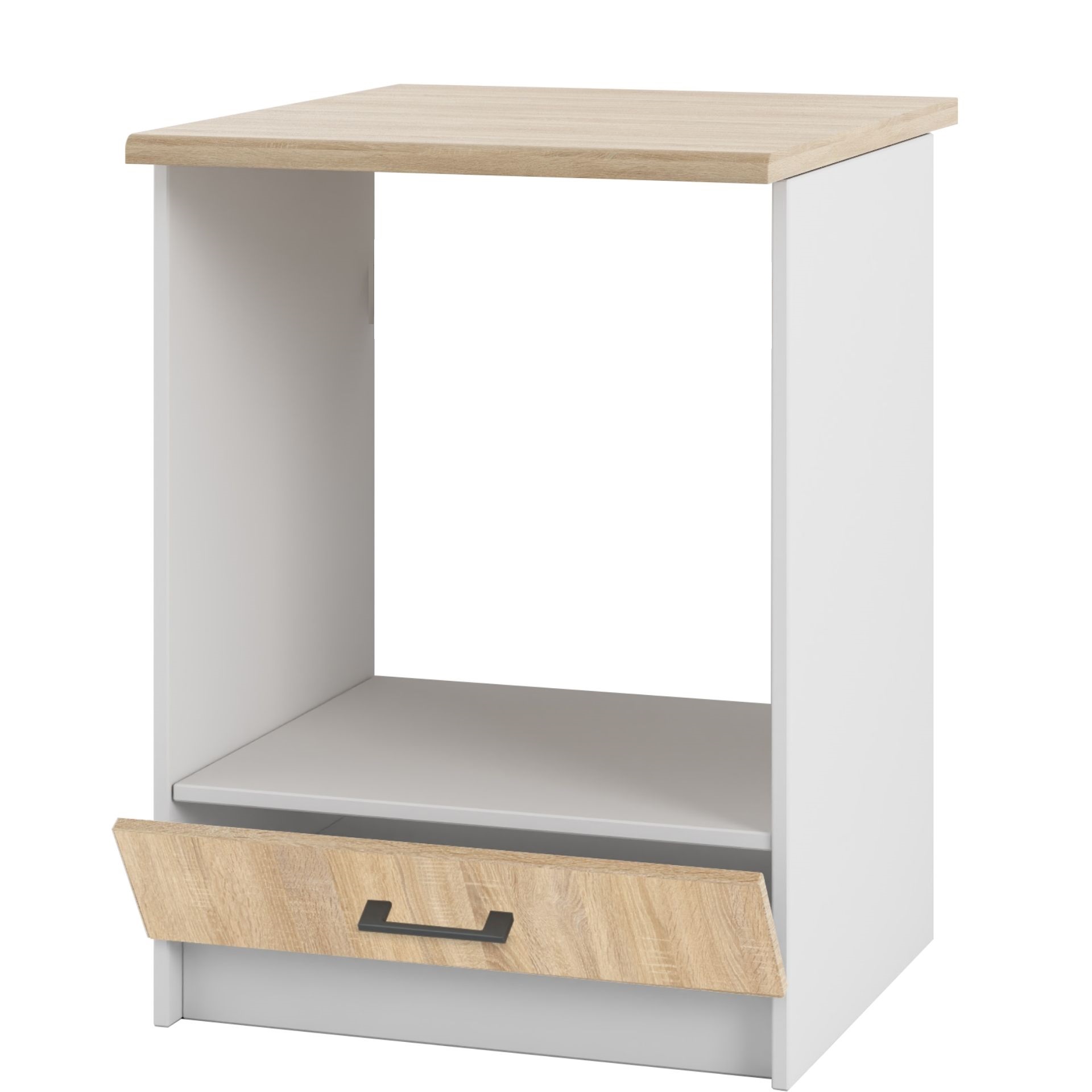 Stojaca spodná kuchynská skrinka pod rúru Dub Sonoma s doskou 60 cm