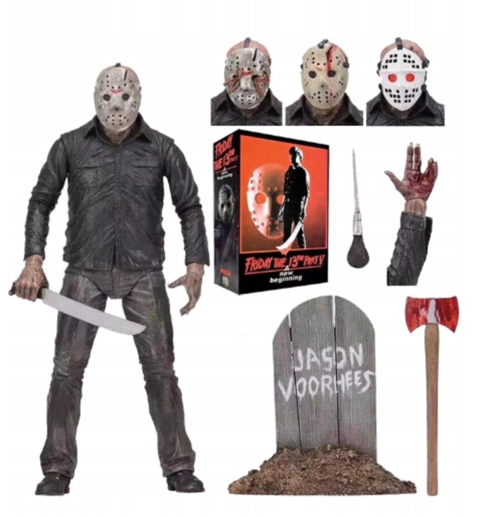 Jason Pátek 13. pátku 13. pohyblivé figurky 18 cm příslušenství