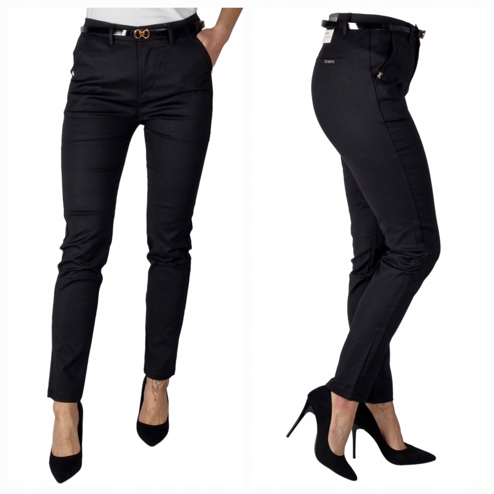 M.sara Spodnie Czarne Plus Size 33/2XL