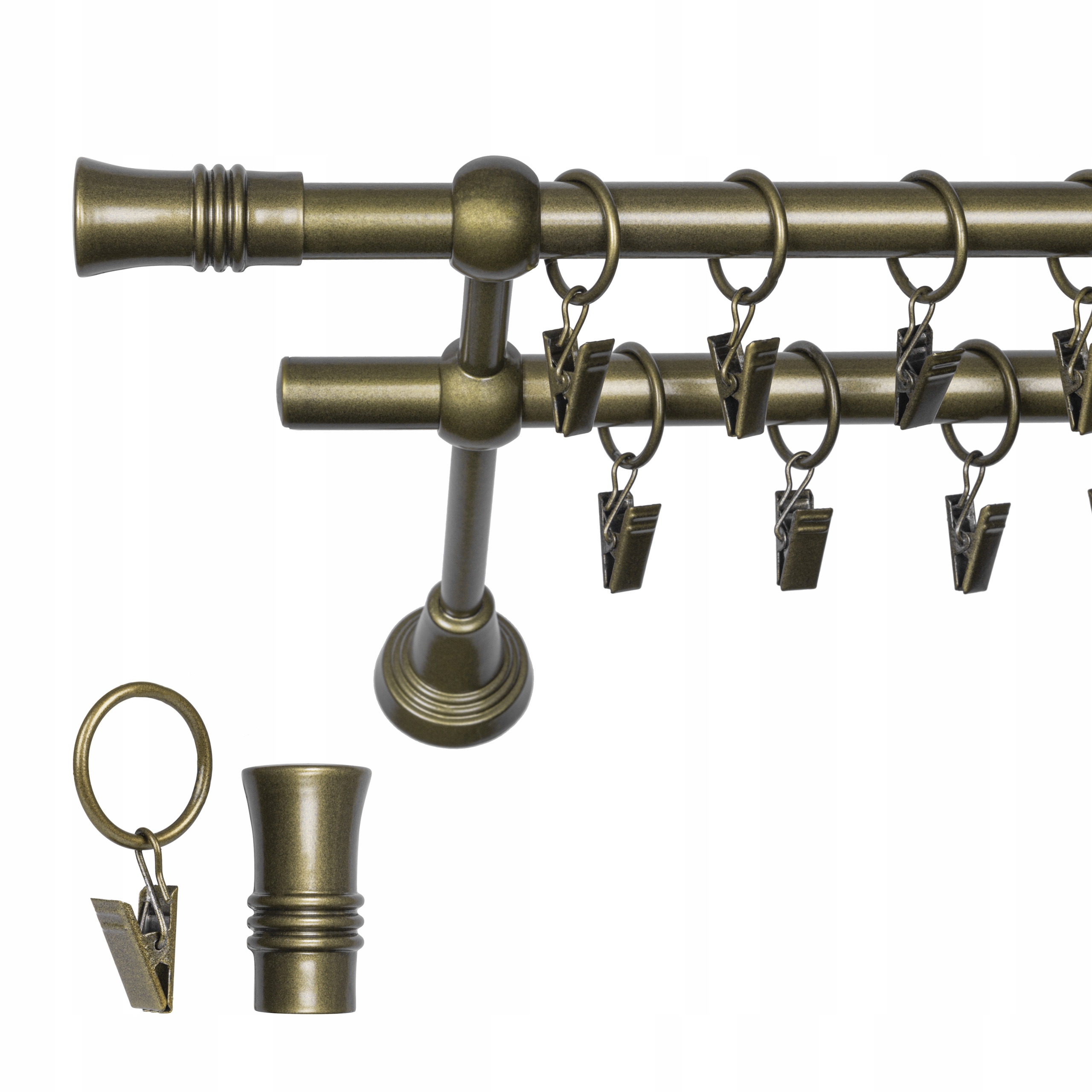 

Karnisz Metalowy Fi 16 Podwójny 240 CM Metal