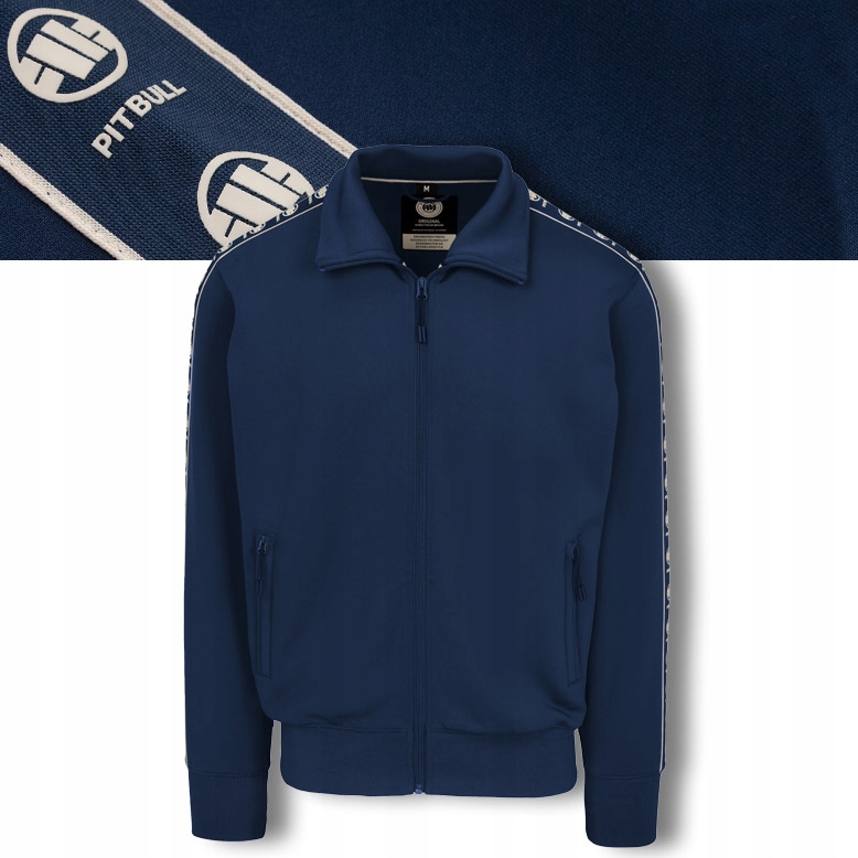 Pánská Rozepínací mikina Pitbull Sportovní tepláková se stojáčkem Powers