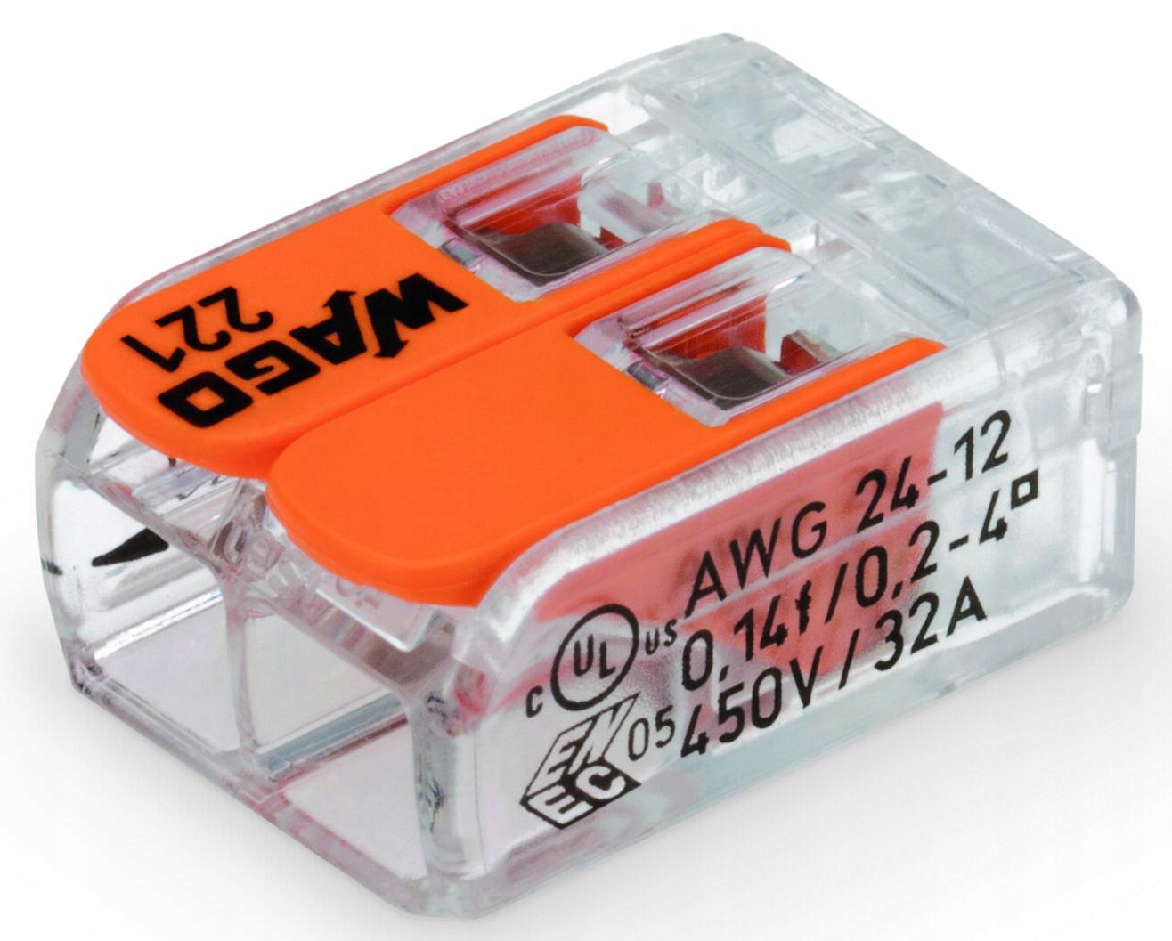 

Szybkozłączka Wago 221-412 2 x 0,14 4mm² 1szt