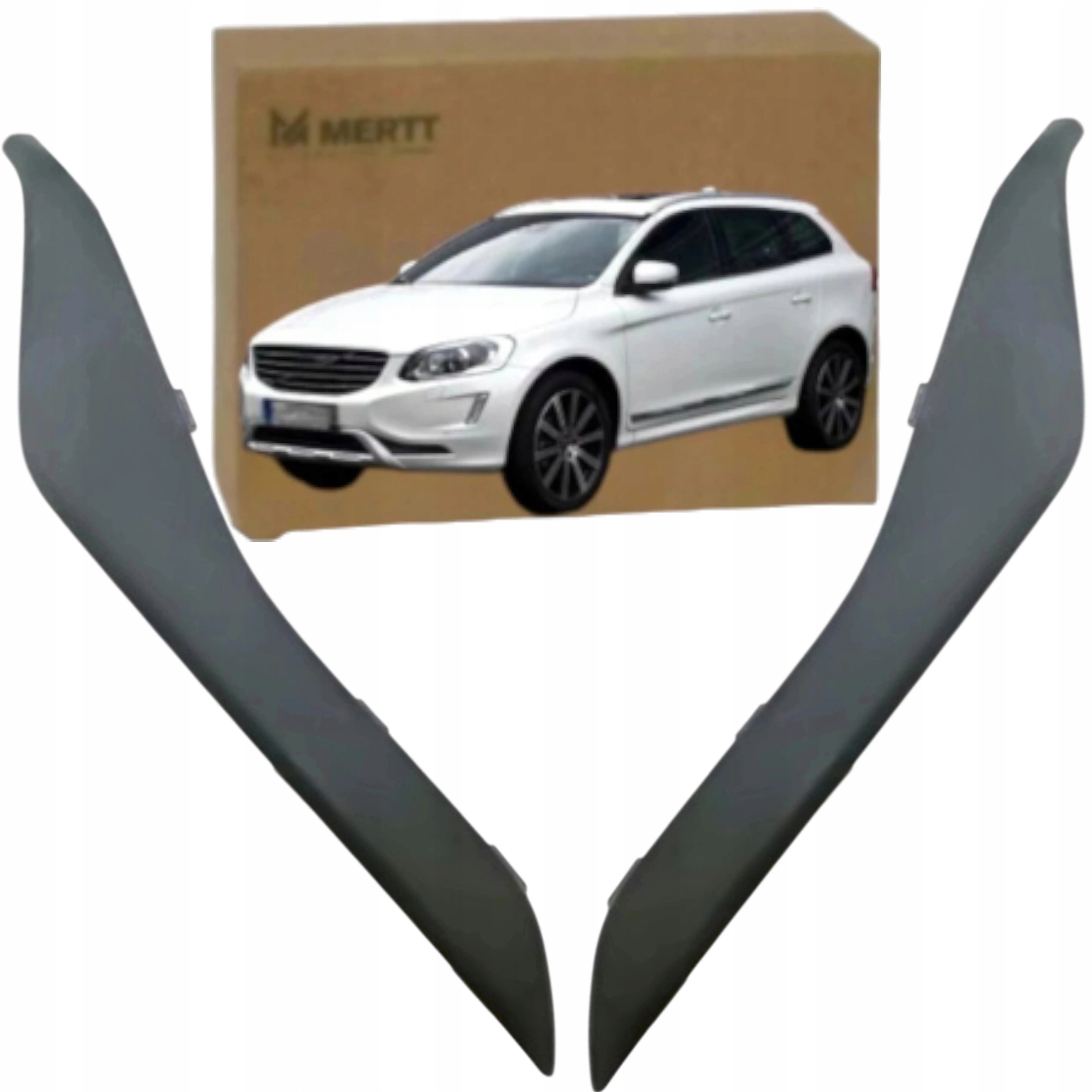 Lišty Předního Nárazníku Pravé, Levé, Volvo XC60 A 2013-2017 Po Lift Komple