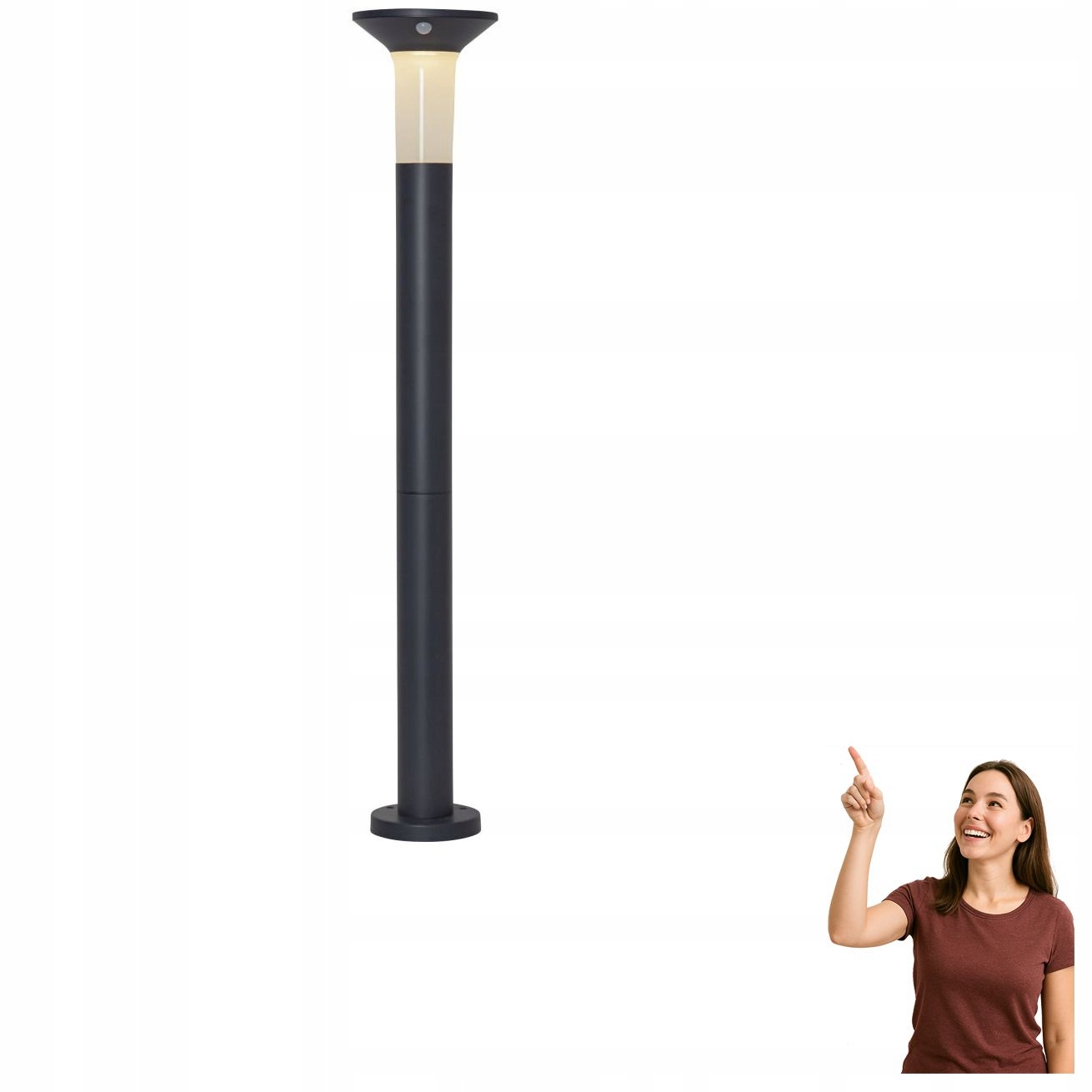 Vonkajšia lampa Led záhradný stĺpik 6x0,03W solárna Corbezzola 900244 Eglo