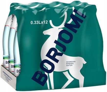 Levně Borjomi Minerální voda sklo 330 ml x 12 gruzínská jemně šumivá svařák