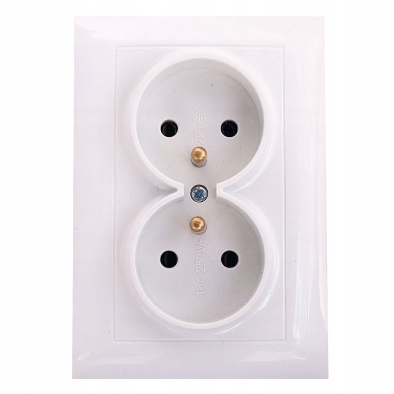 WESA GNIAZDO PODWÓJNE Z UZIEMIENIEM GNIAZDKO