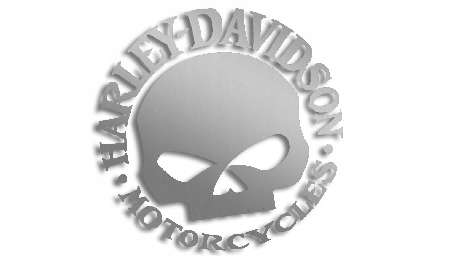

Naklejka Harley Davidson skull srebrna
