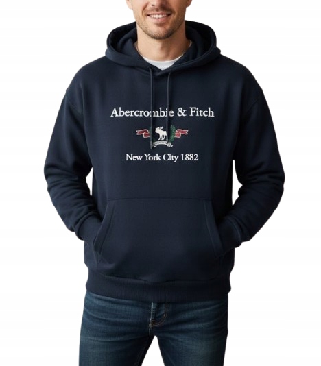 mikina s kapucí Abercrombie Hollister M klokanka