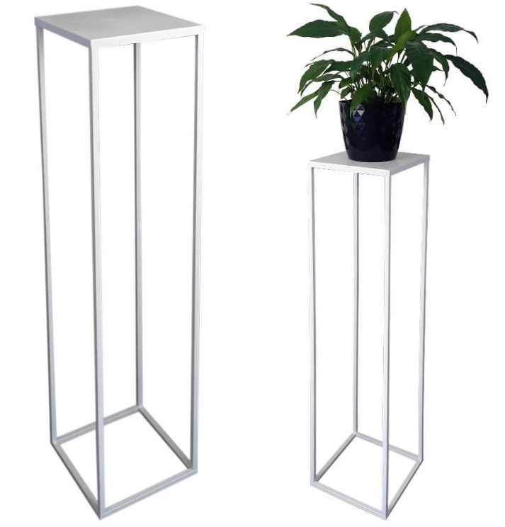 Moderní Držák Na Květináč Loft Bílý Simple 005/K-12-1P-100B