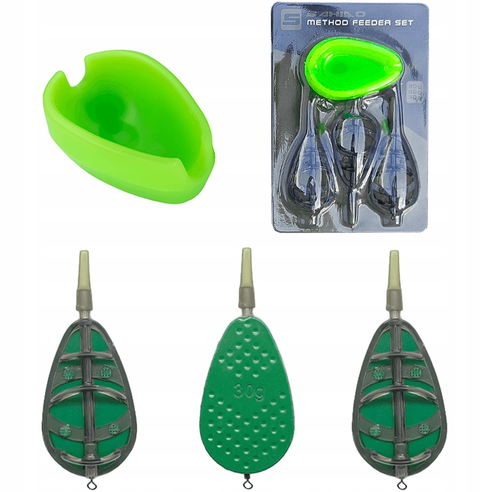 ZESTAW KOSZY ZANĘTOWYCH 30G Z FORMĄ SAHIDO METHOD FEEDER BAIT BASKET SET3+1