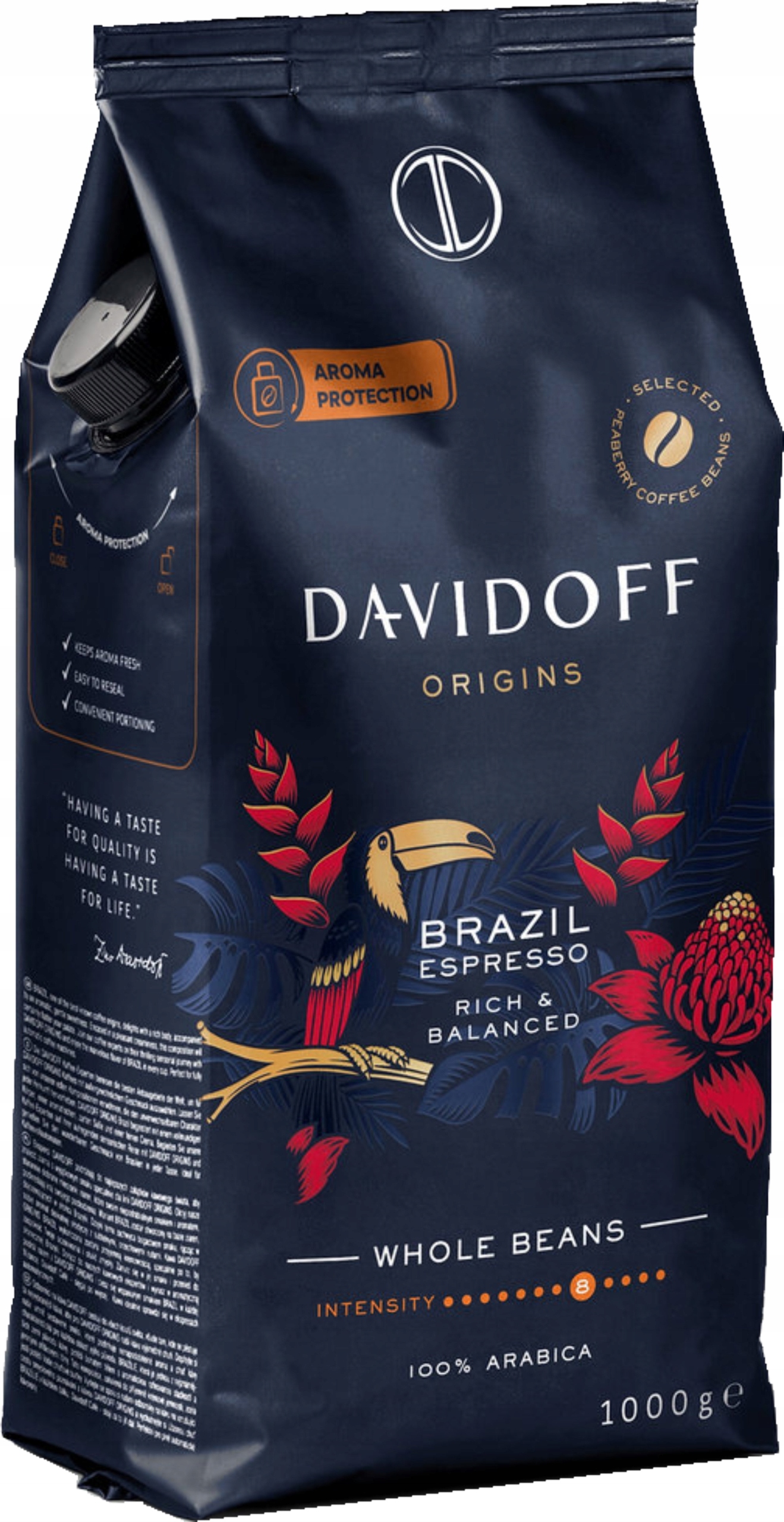Levně Káva Zrnková Davidoff Origins Brazil Espresso 1 kg