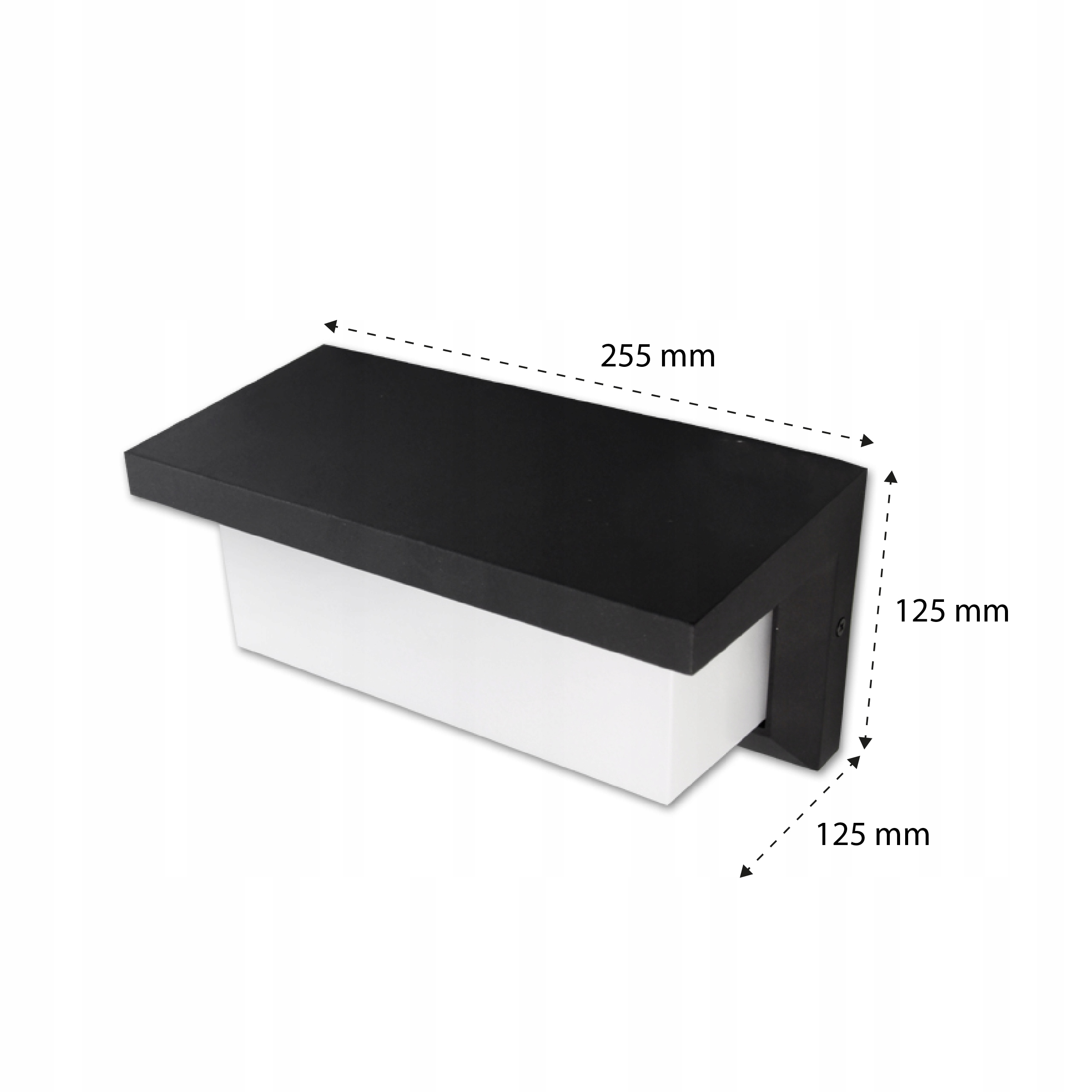 Lampa kinkiet LED 12W zewnętrzna CZUJNIK RUCHU ścienna Kolor czarny