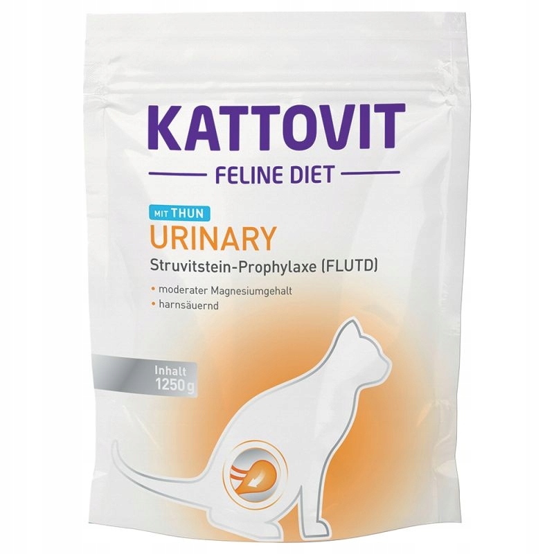 Levně Kattovit Urinary dieta suché krmivo pro kočky tuňák 1250 g