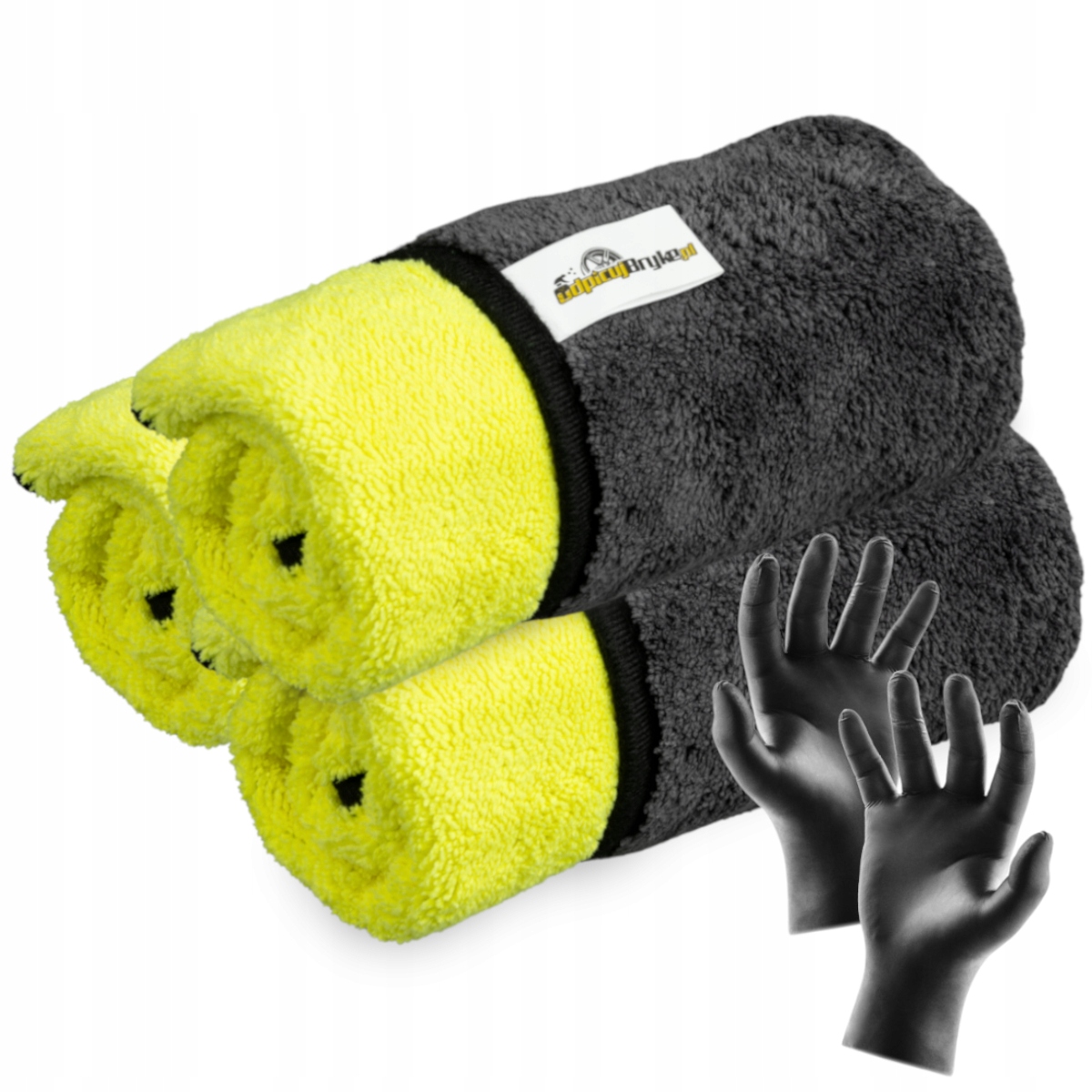 3 Puszyste Ręczniki Mikrofibry Do Osuszania Samochodu Auta 40X40CM