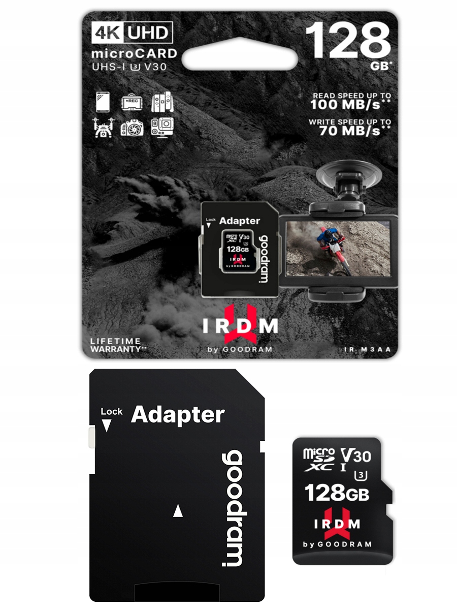 

Karta Pamięci Goodram 128GB Micro Sdxc+adapter Sd