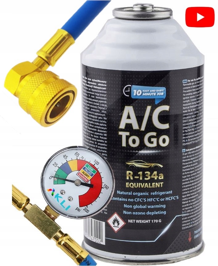 Комплект для наполнения кондиционера для автомобиля 170 г