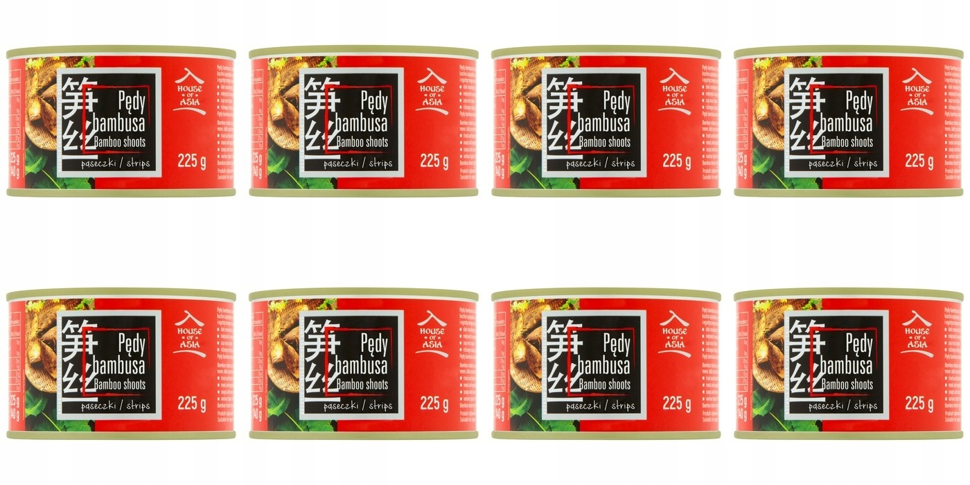 Levně 8 x 225 g House Of Asia bambusové výhonky – proužky