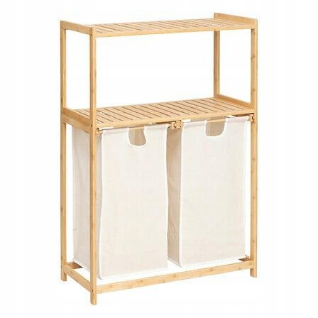 Regál s 2 sáčky na prádlo Tidy Box Bambus