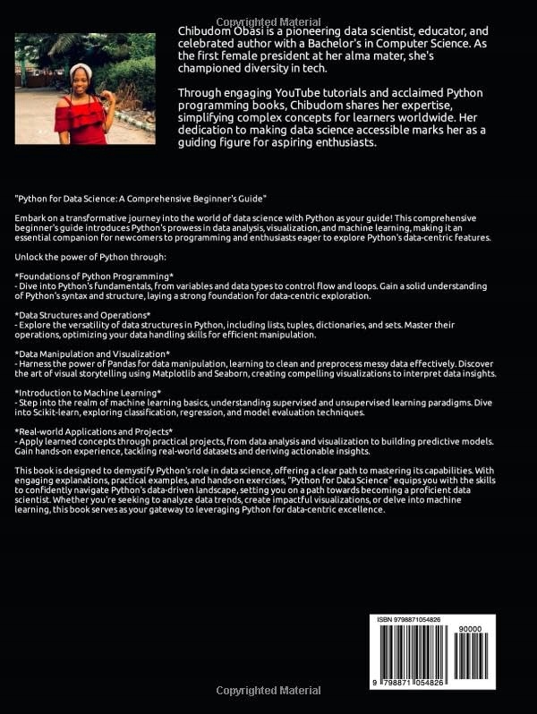 Obasi, Chibudom Python Data Science Demystified: A Beginner's Guide Język publikacji angielski