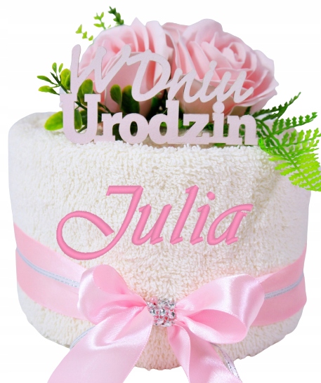 

Ręcznik Haft Róże Mydlane Imię Urodziny Dla Mamy