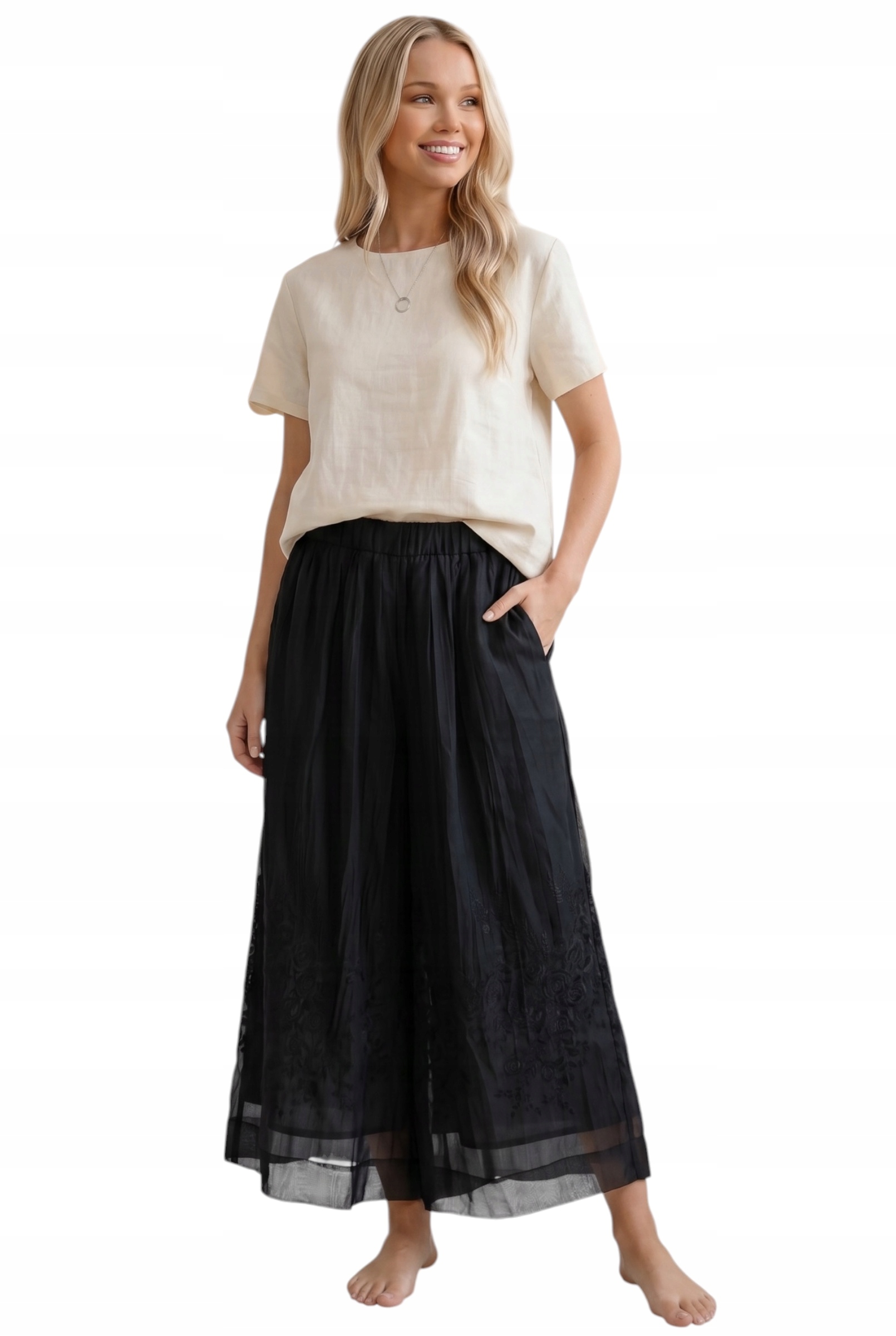Dámské kalhoty Wendy Trendy elegantní móda Italská oversize italská