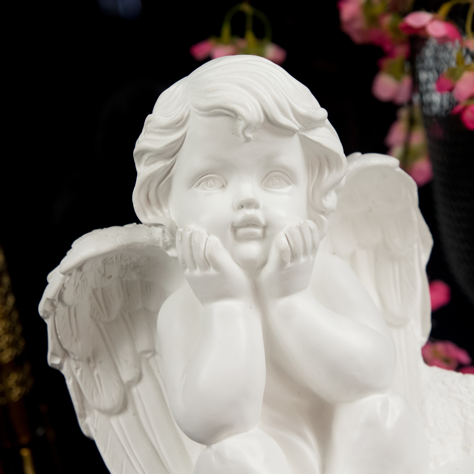 ZNICZ GIPSOWA FIGURKA NAGROBNA LAMPA SOLARNA LED Typ LED