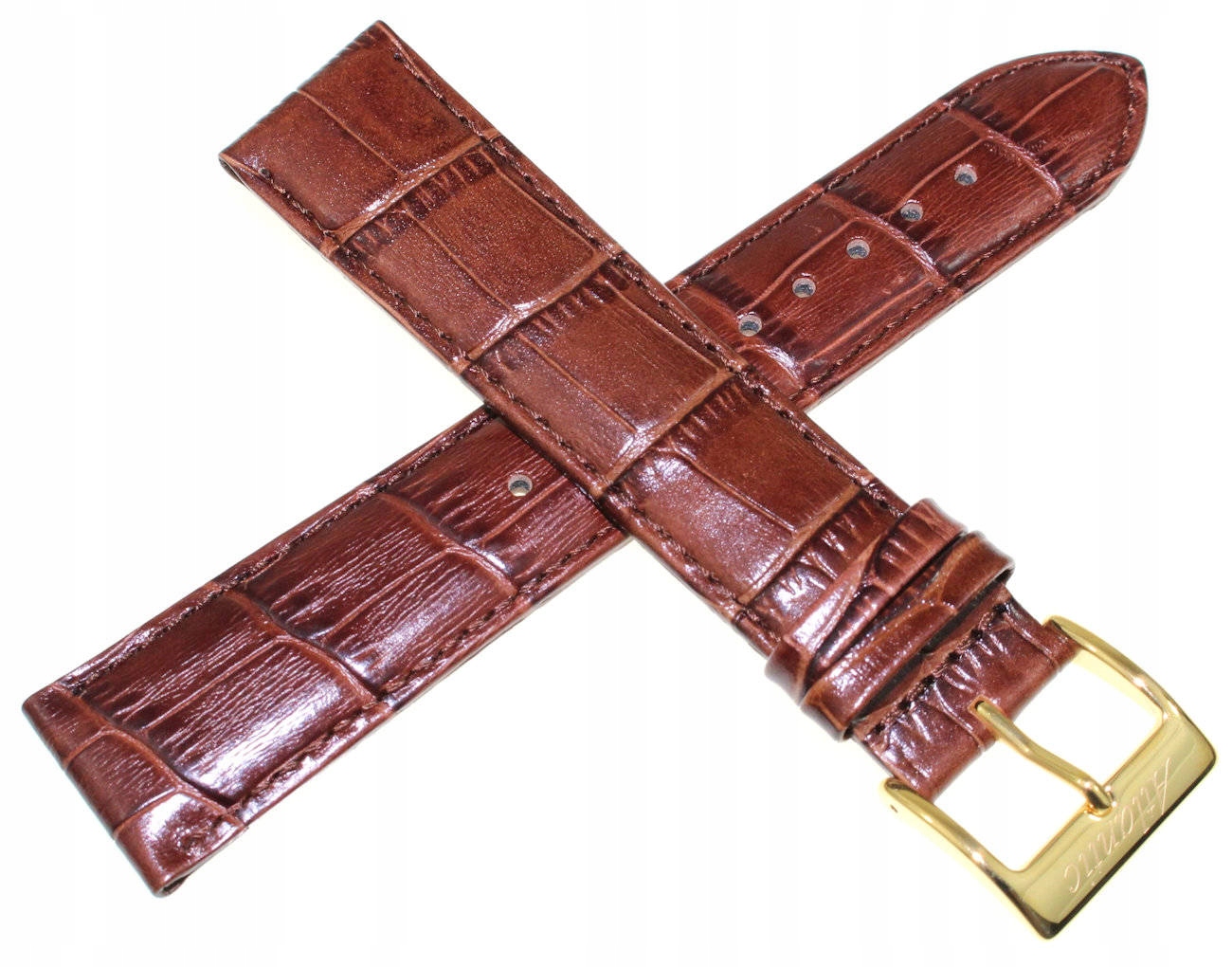 Hnědý Pásek Na Hodinky Atlantic 22 mm XL Kůže