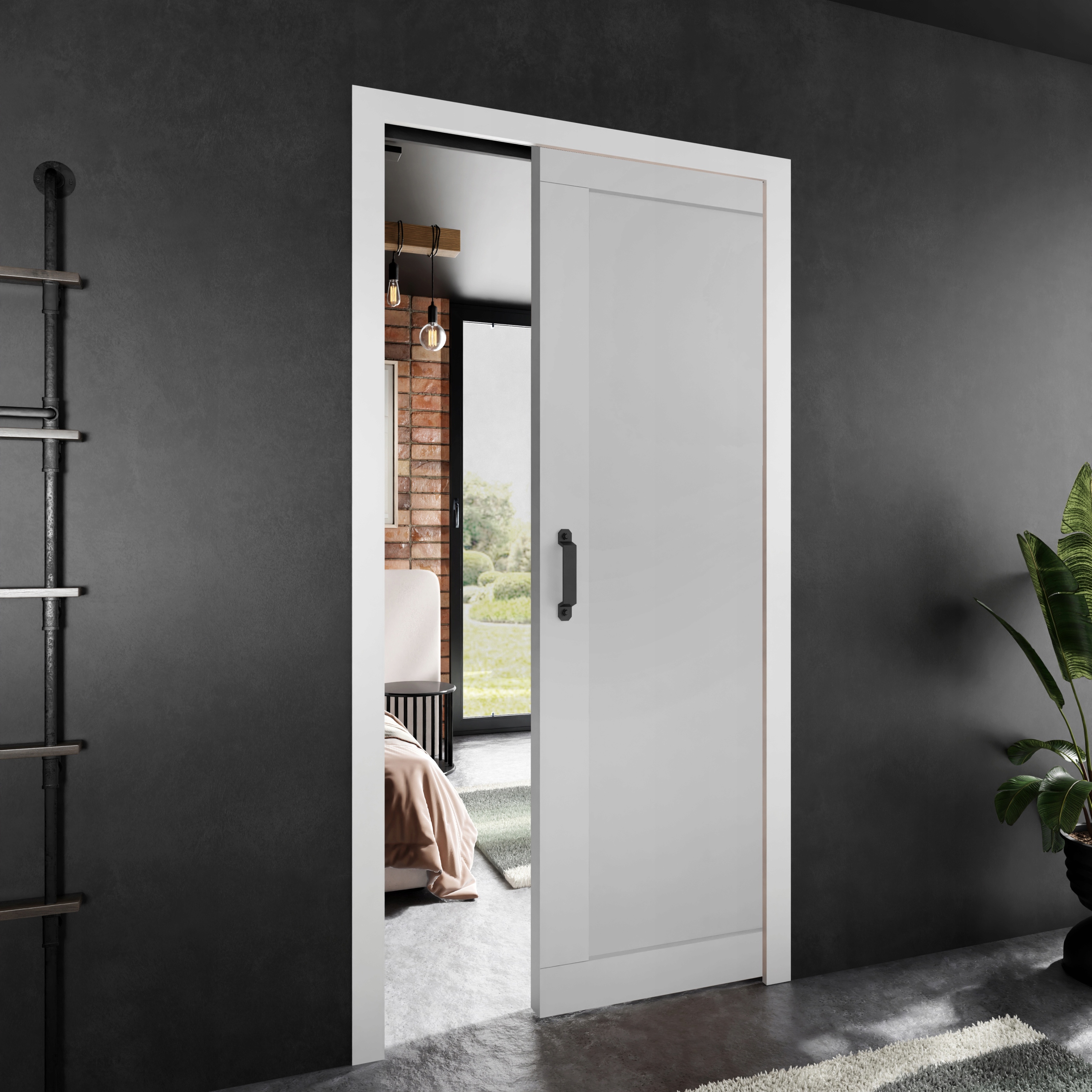 Posuvné dveře Stark Paladio 1 bílá 70 kazeta dveří