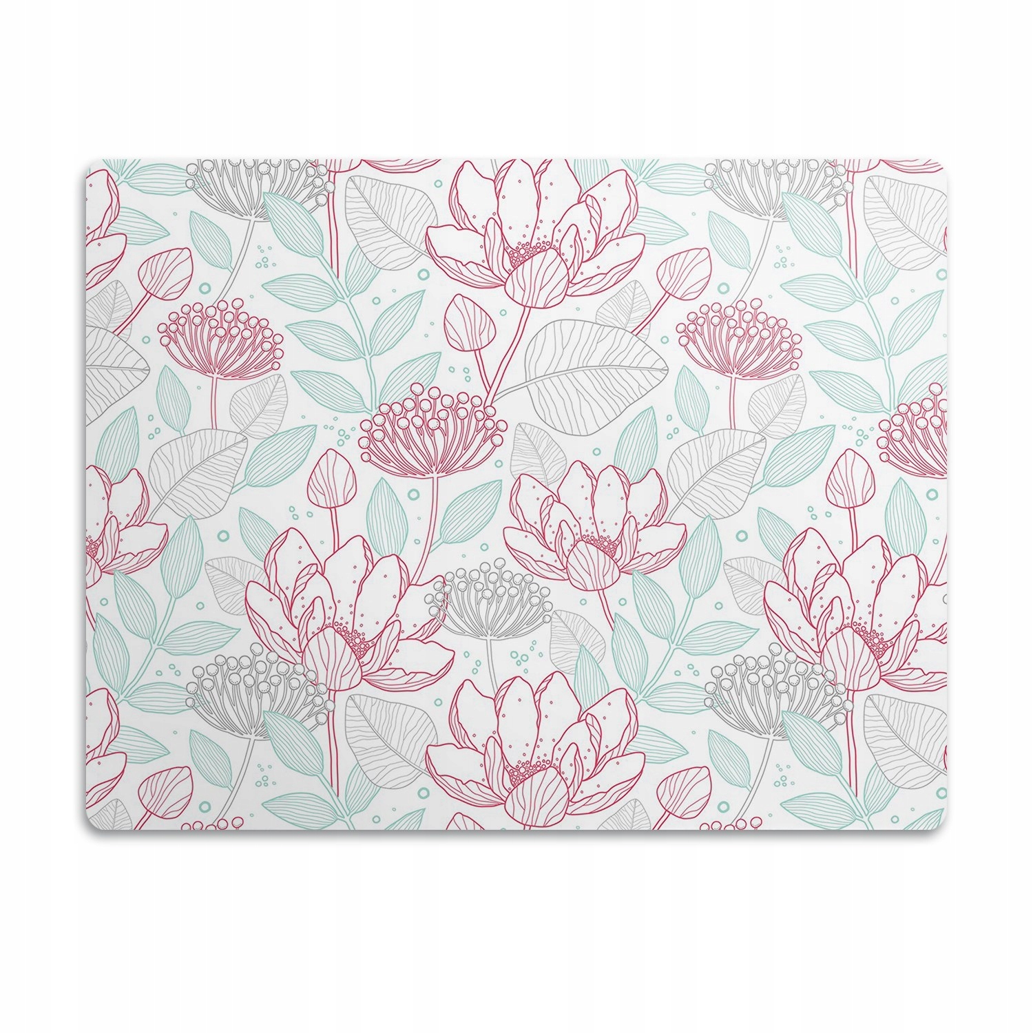 Levně Ochranná podložka pod misky pro psa Obrys květu 90x60