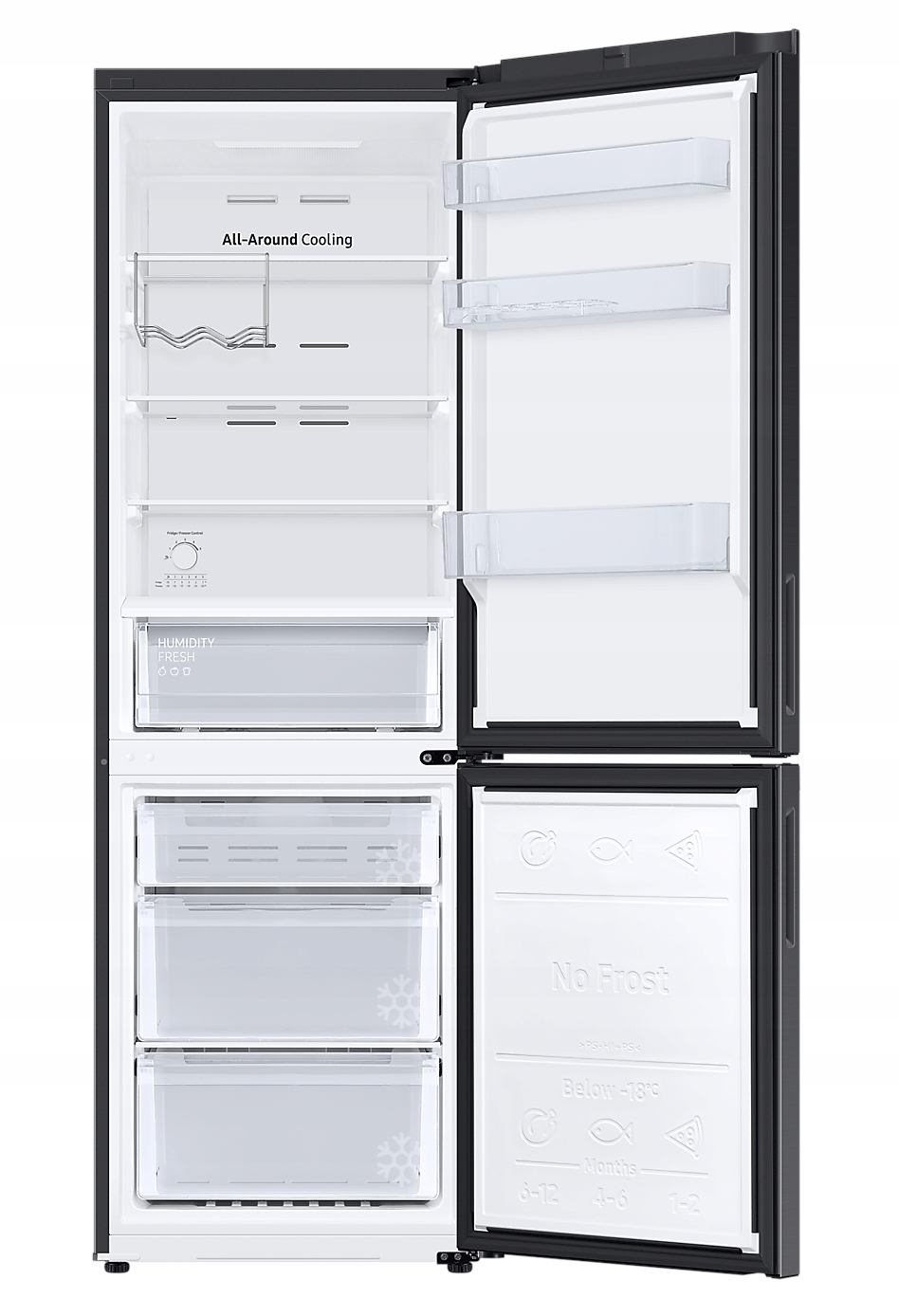 Czarny zestaw do zabudowy AMICA z lodówką i zmywarką SAMSUNG Marka Amica