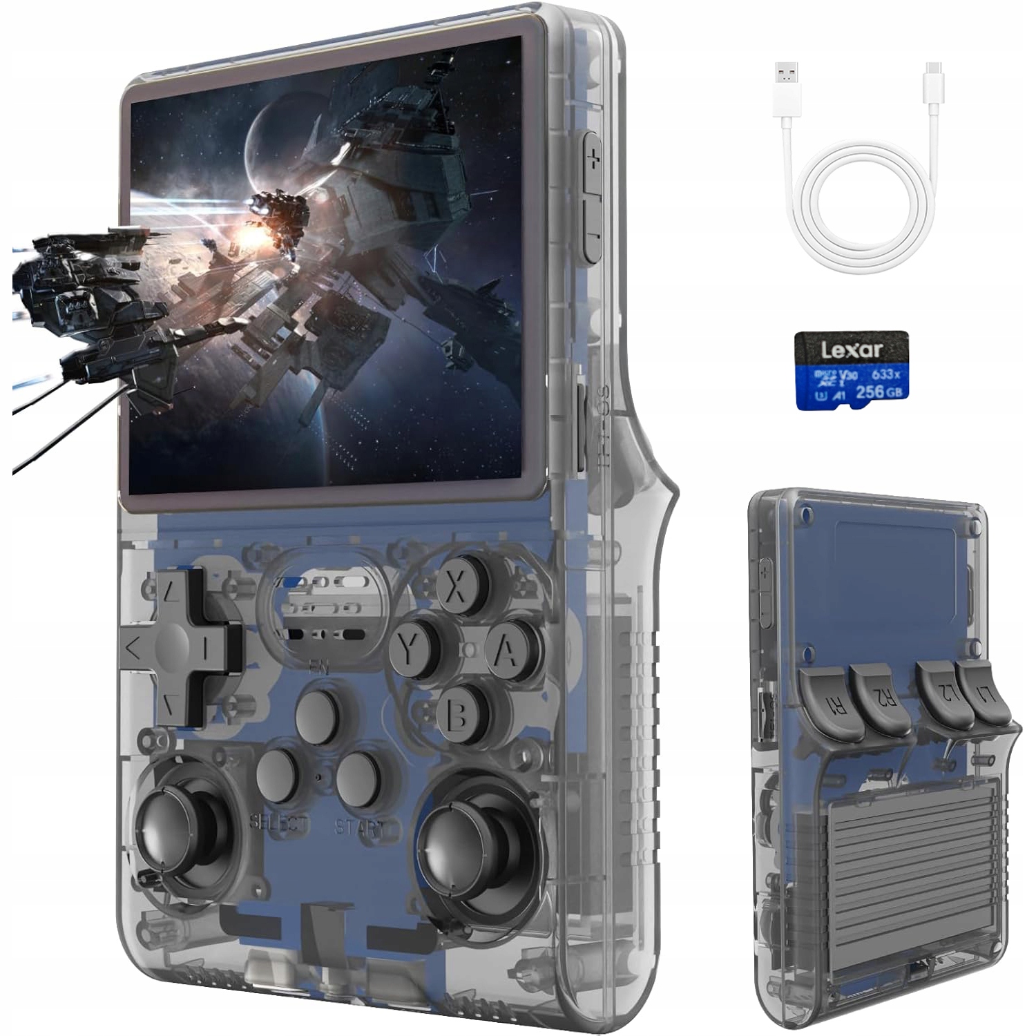 R40S Retro Konzole 30000HER Mini Přenosná Televizní Hra 256G Ips 3,5''