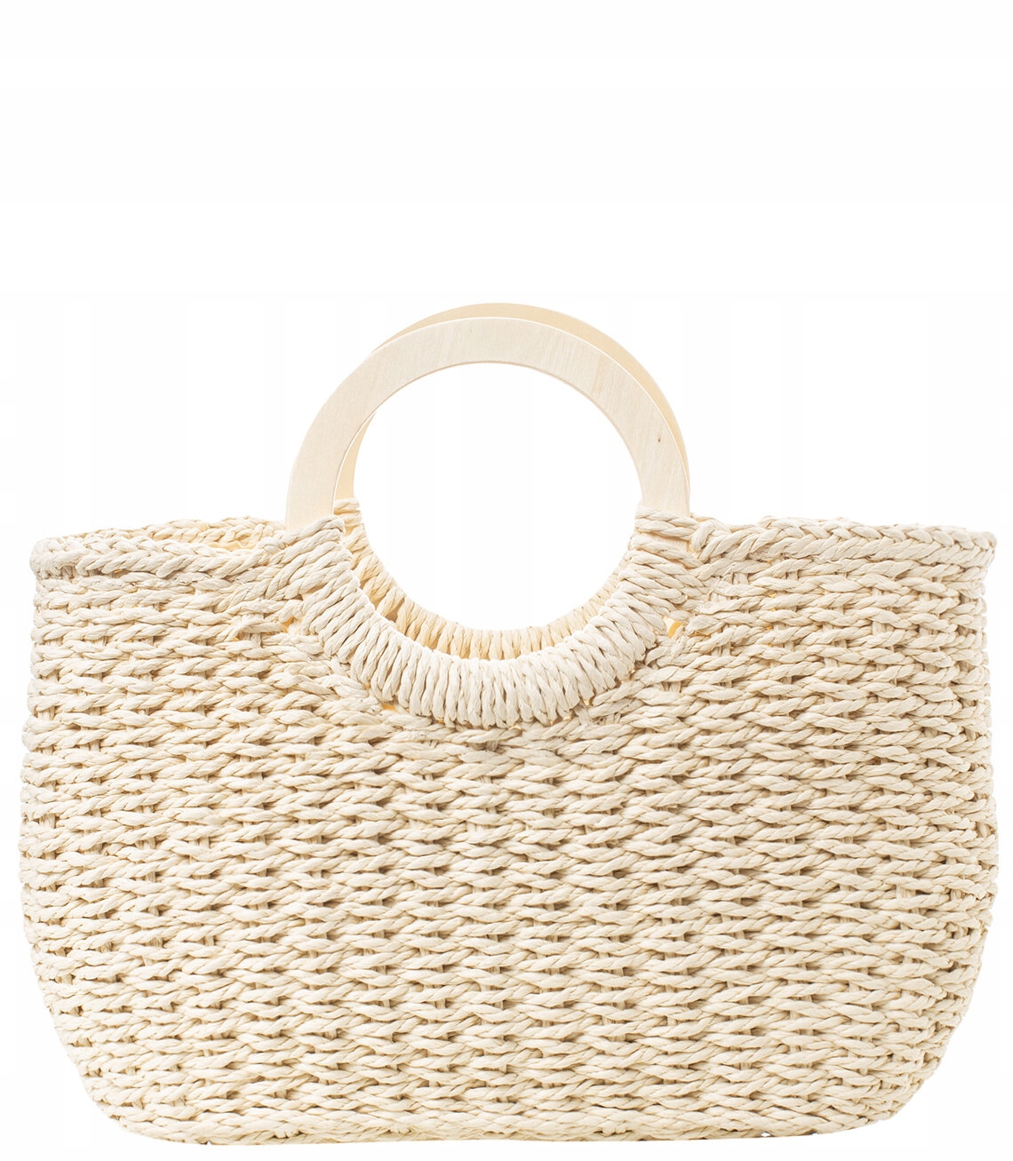 Torba torebka koszyk sztywna pleciona Letnia Pojemna Usztywniana Płeć kobieta