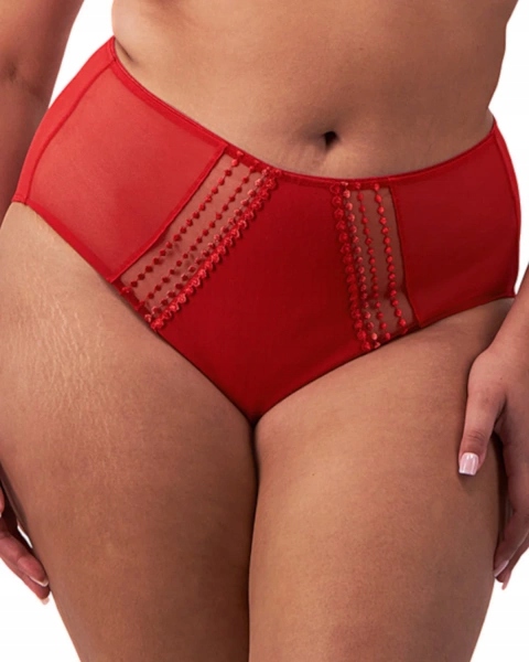 Matilda kalhotky s vysokým pasem – červené