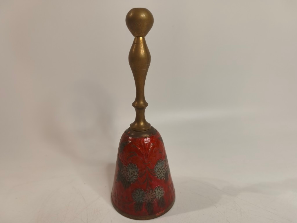 Dzwonek mosiężny - emaliowany