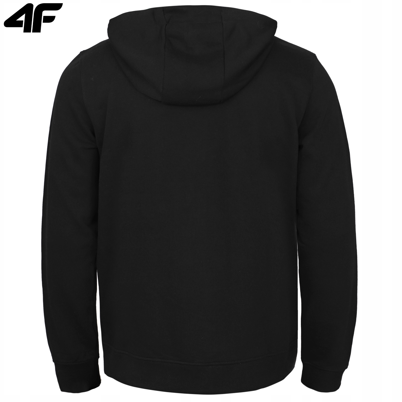 BLUZA MĘSKA 4F ROZPINANA Z KAPTUREM DRESOWA SPORTOWA BAWEŁNA LIMITOWANA XXL Kolor czarny