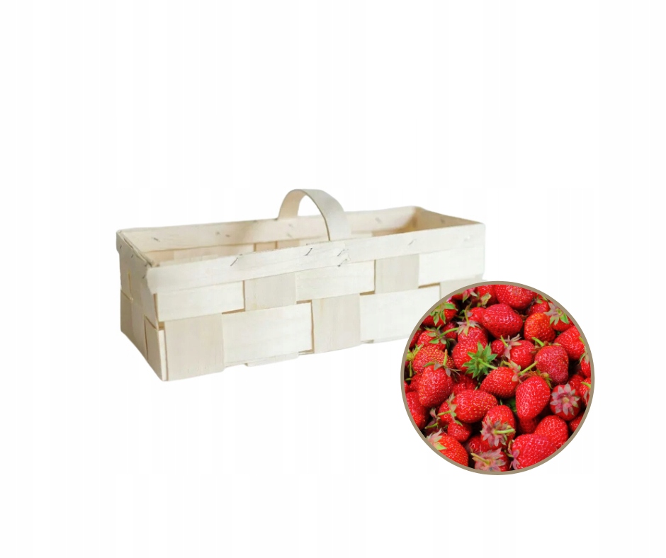 

Łubianka Kobiałka na Owoce Drewniana 2kg Truskawka