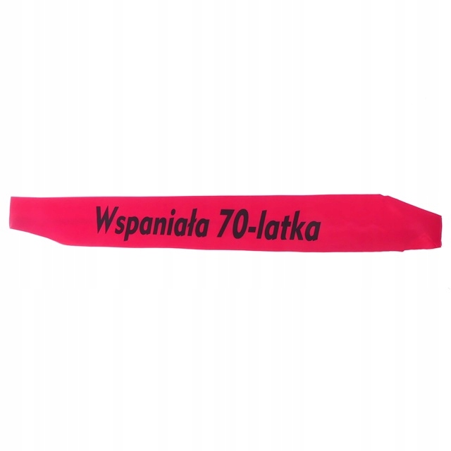 

Szarfa Wspaniała 70-LATKA 70 urodziny