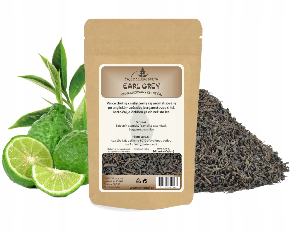 Černý aromatizovaný čaj Earl Grey 1000 g
