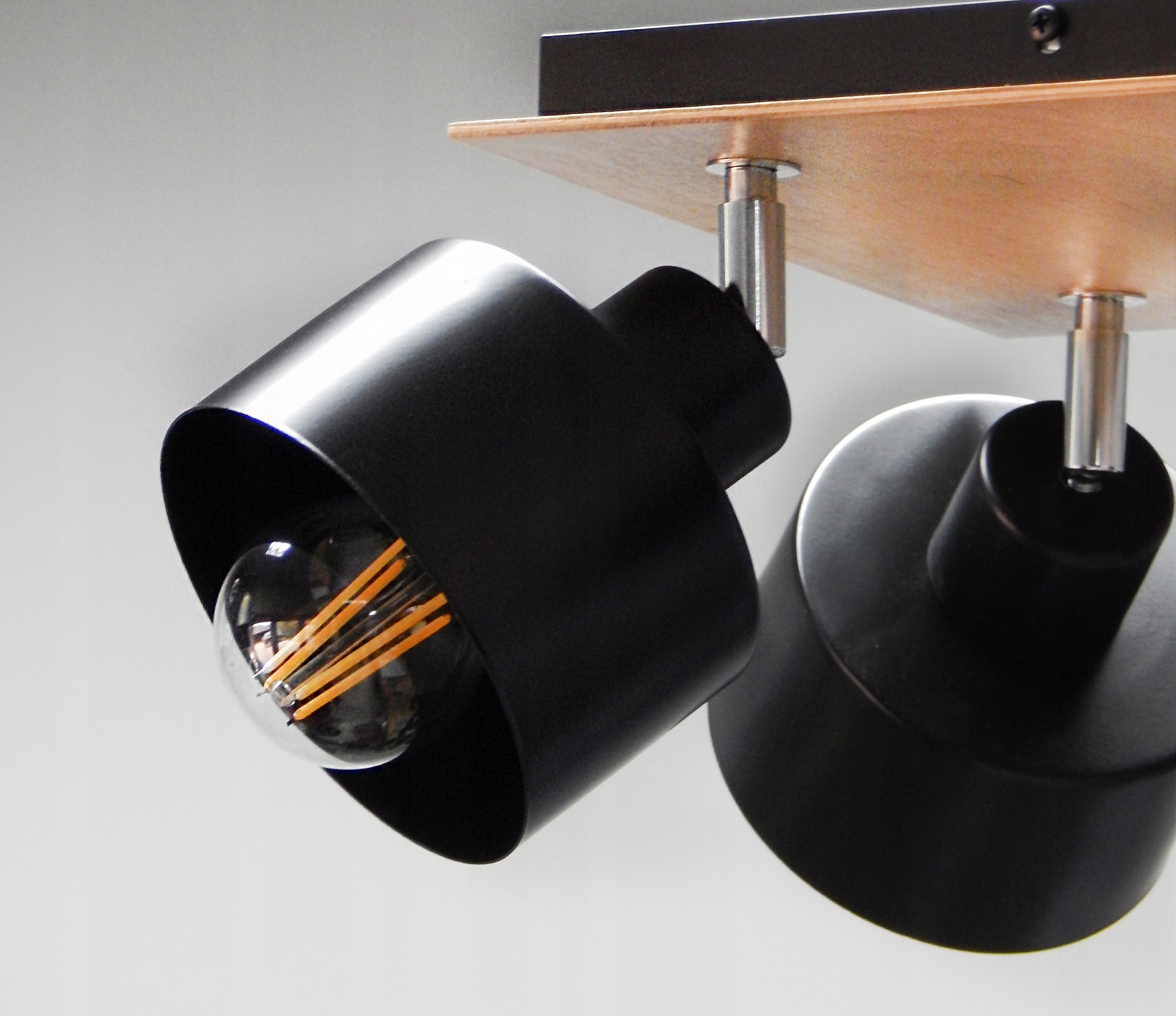 LAMPA PLAFON SUFITOWY SKL-4KPR LED LOFT E27 Rodzaj plafon