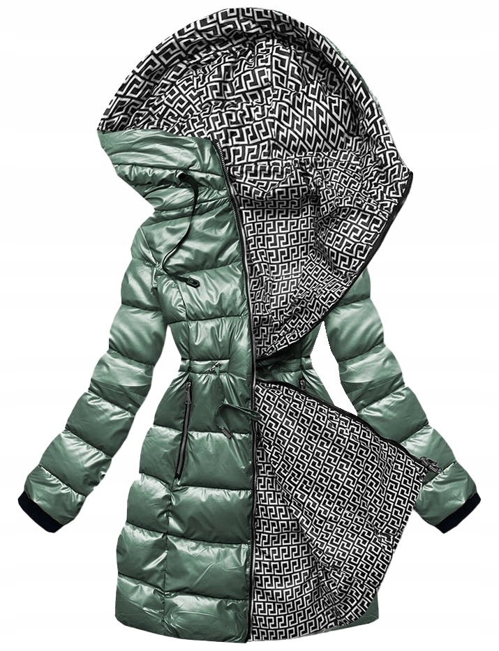 Bunda 2 V 1 B8070 Zelená L (40)