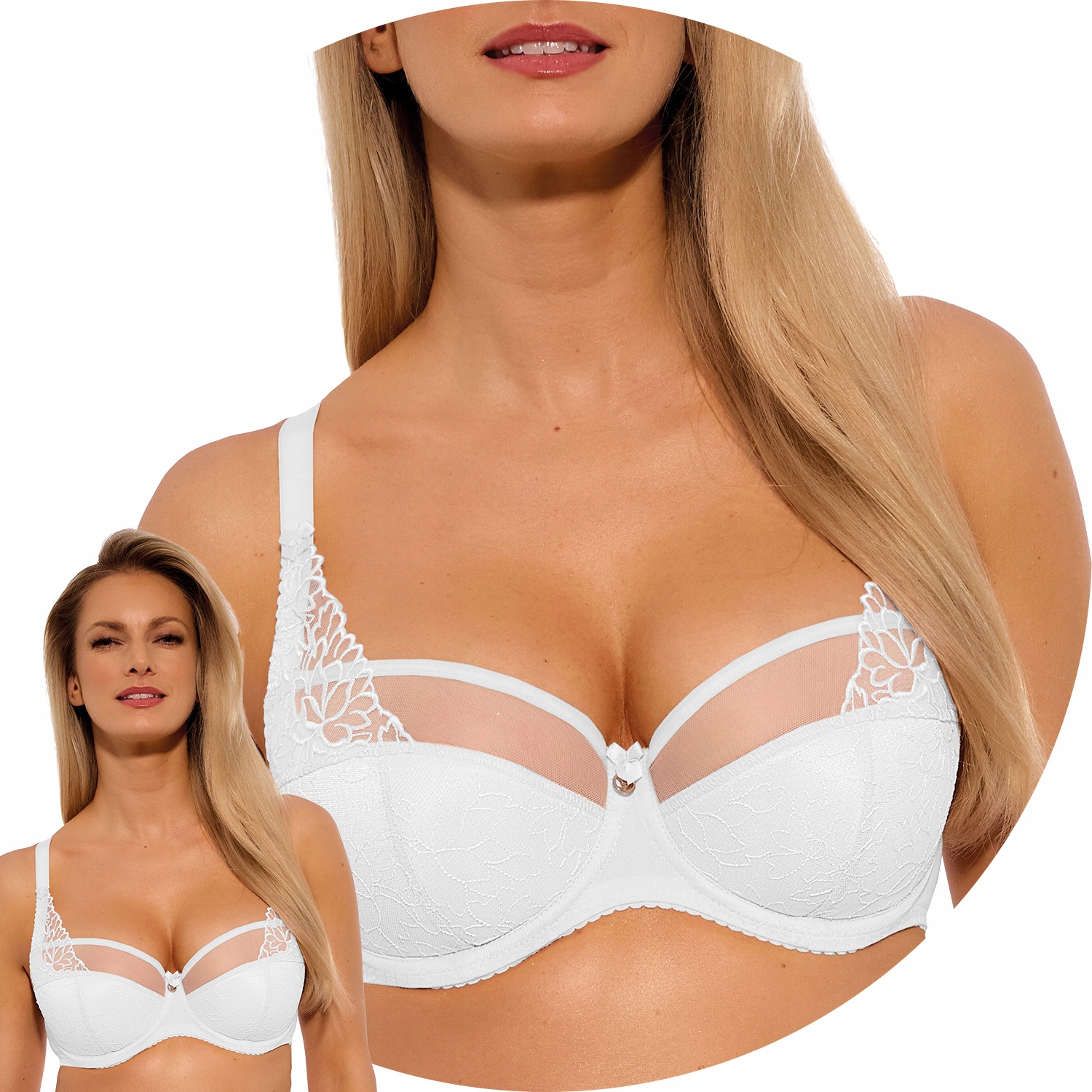 Gaia 1300 Maja Polovyztužená podprsenka Semi Soft bílá 70I