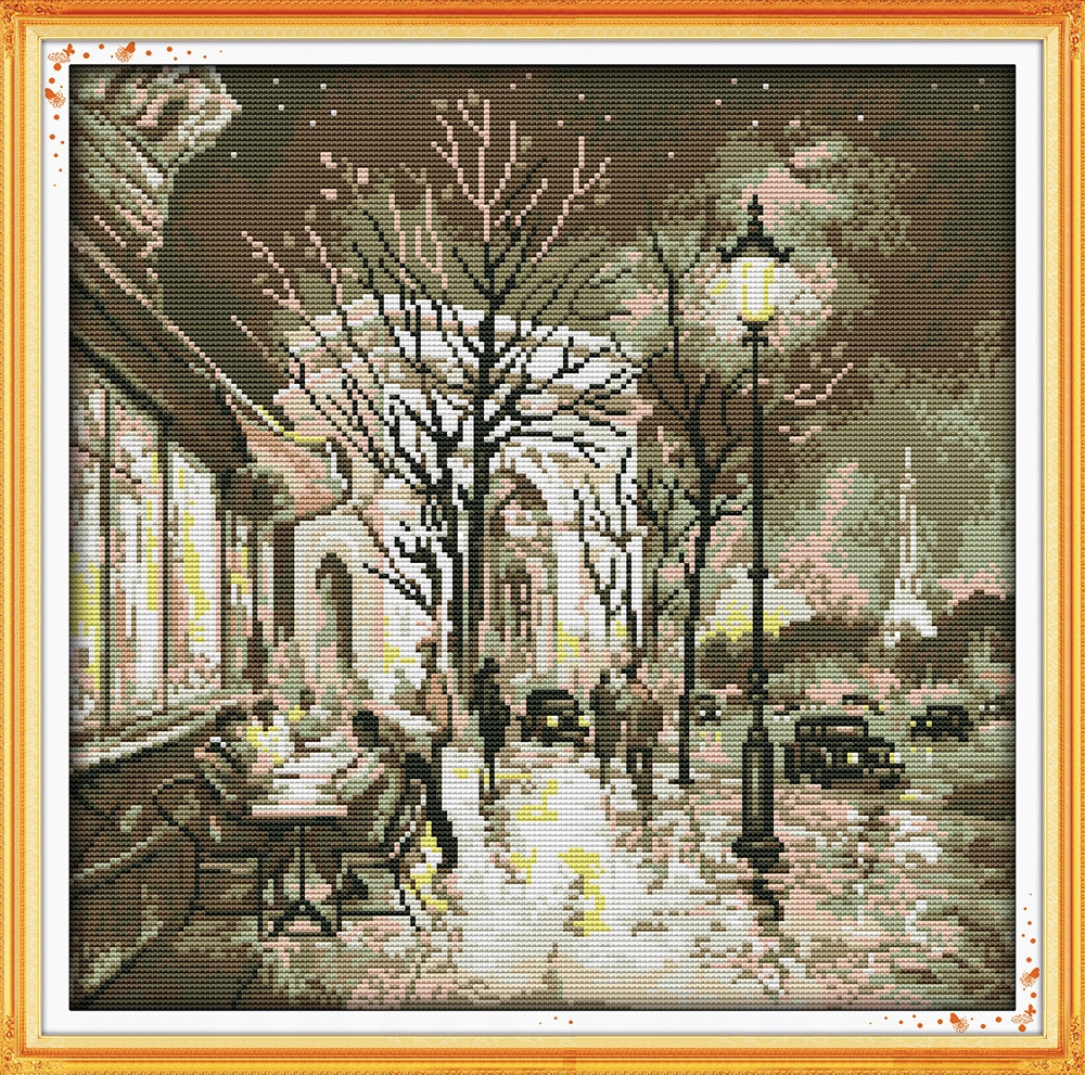 Křížková výšivka počítaná sada (kanva, mulina)