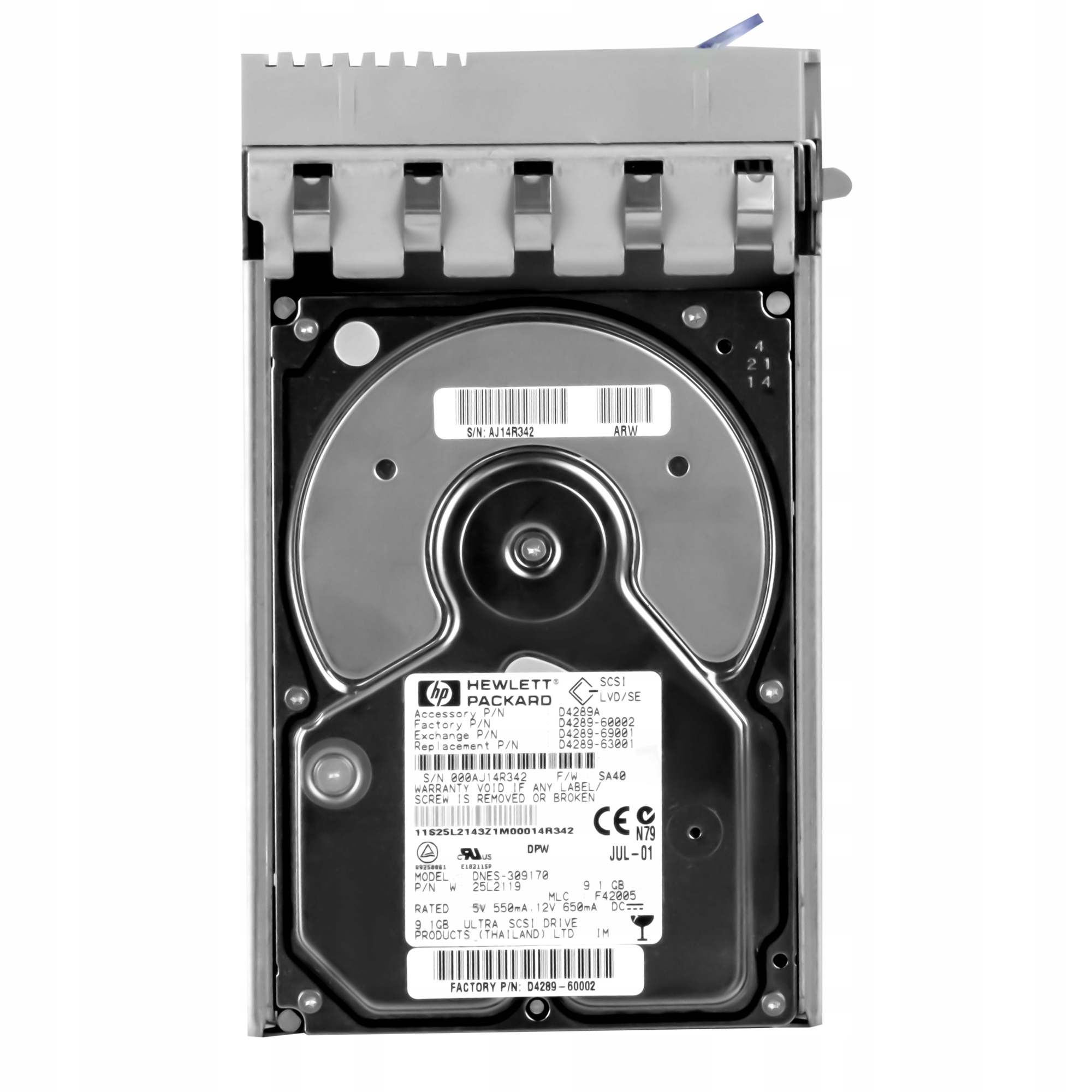 Hp D4289-60002 D4289A 9.1GB Scsi 3.5" Hdd (Pevný disk) DNES-309170