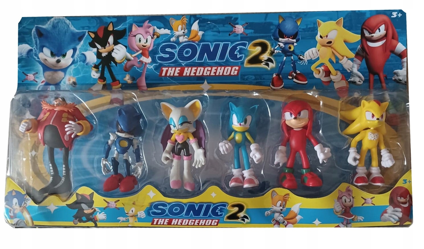 

Sonic 2 The Hedgehog Duże Figurki 6SZT Zestaw 10CM